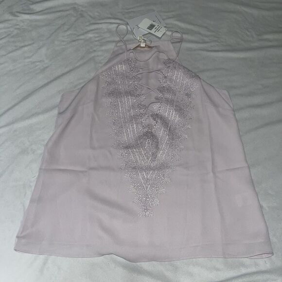 Womens WAYF Lilac Lace Camisole Tank Top Size S Small NWT C4 - Picture 1 of 6
